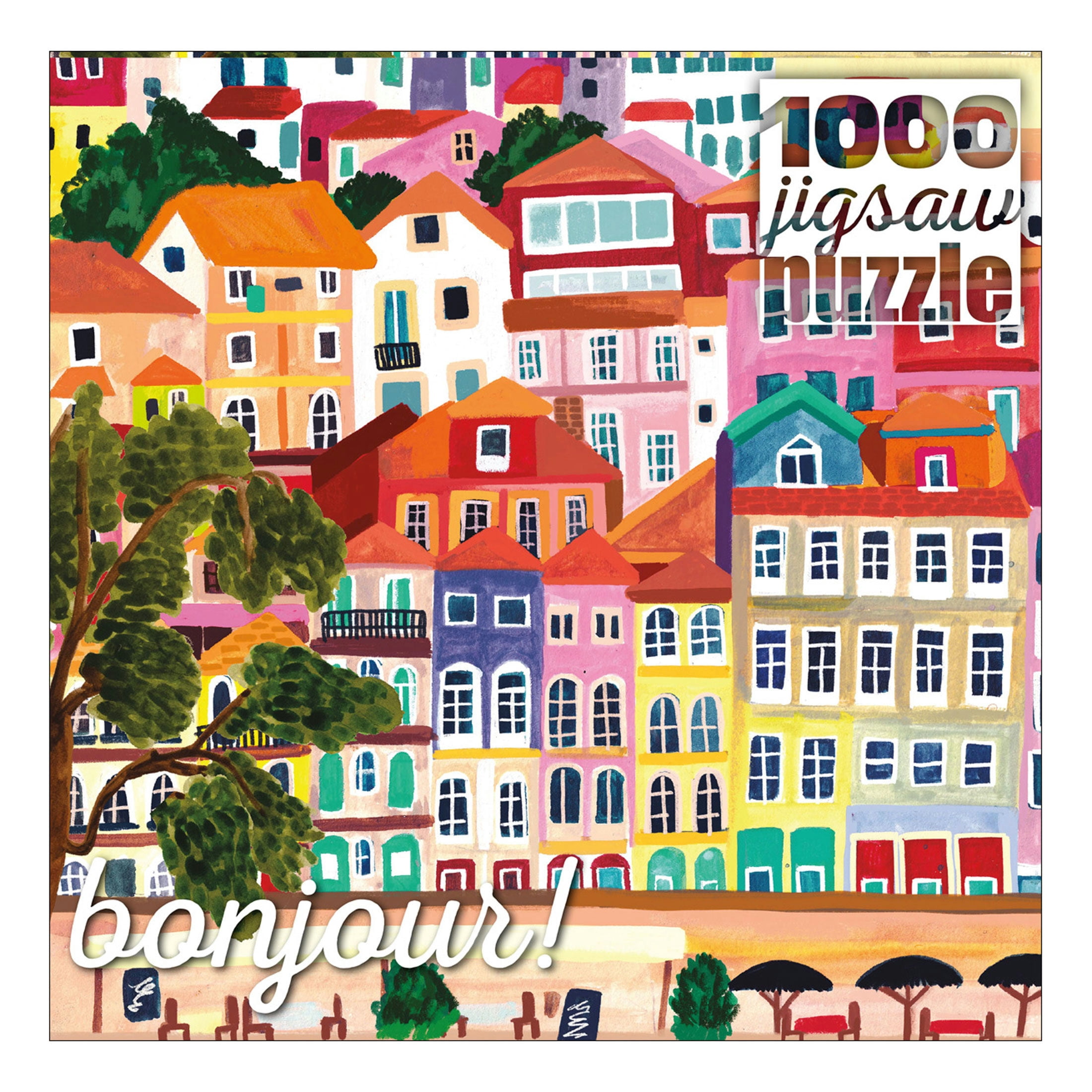 Buffalo Games Bonjour 1000-Piece Interlocking 26.75 x 19.75-Inch Jigsaw Puzzle Assortment for Adults Ages 14+ (Styles May Vary)