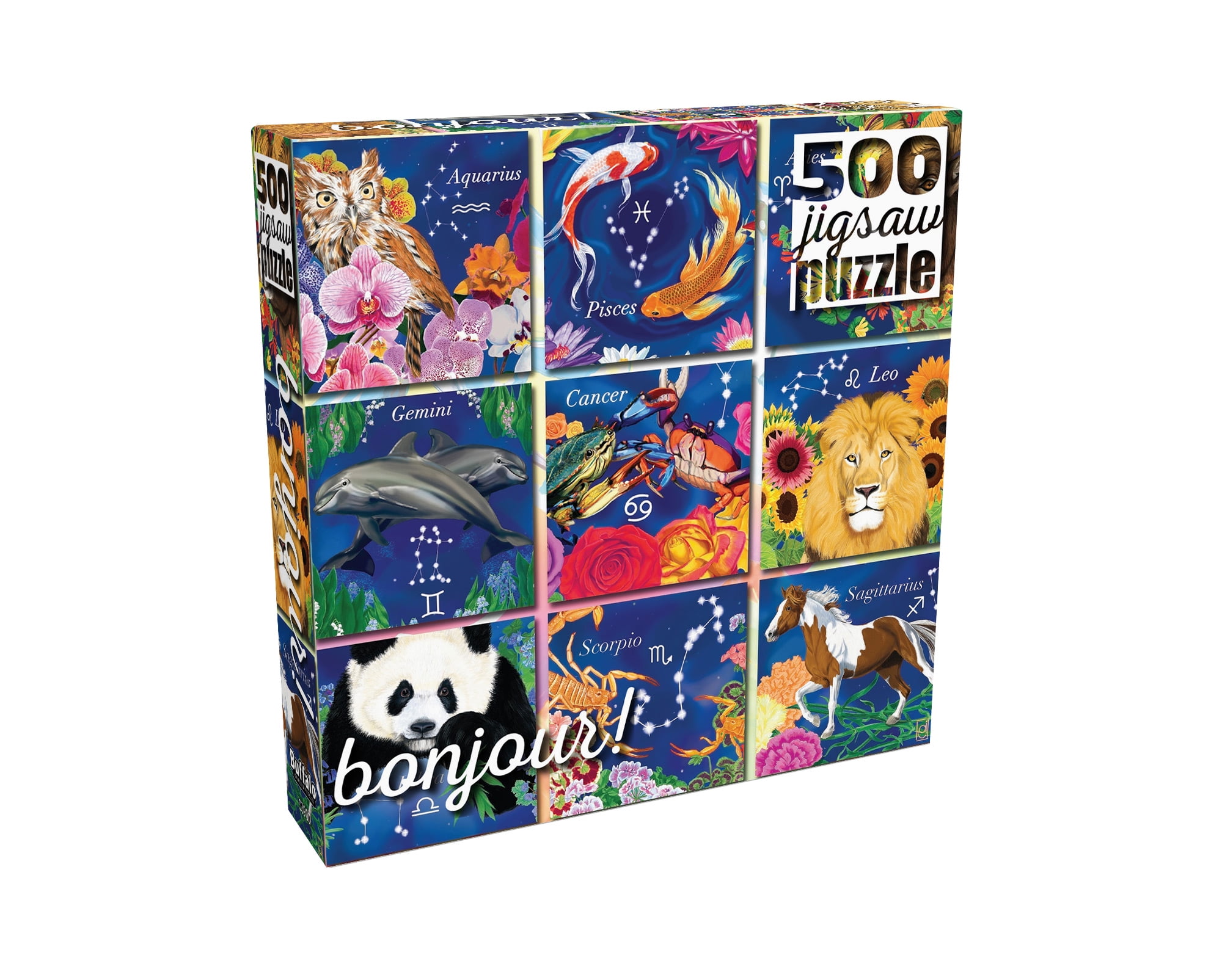 Buffalo Games Bonjour Botanical Zodiac 500-Piece 21.25 x 15-inch