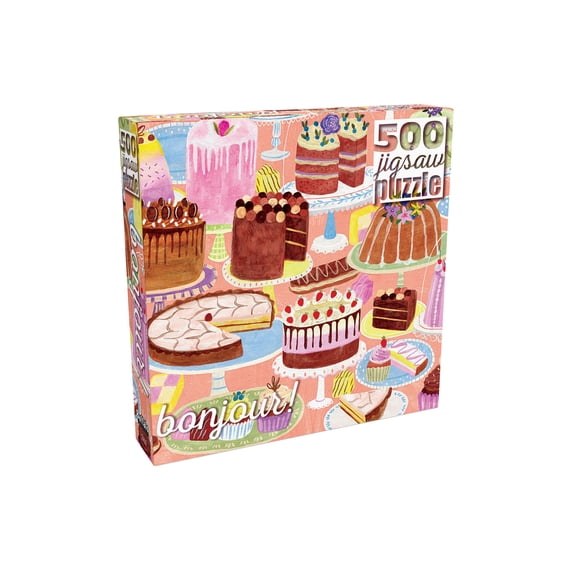 Buffalo Games Cakes Galore 500-Piece 21.25 x 15-Inch Interlocking Jigsaw Puzzle for Adults Ages 14+