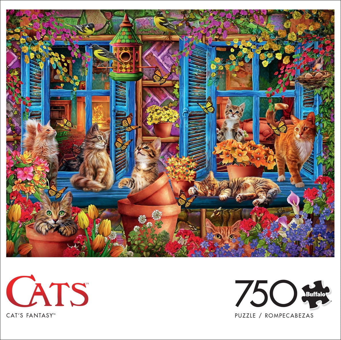 Buffalo Games 750-Piece Cat's Fantasy Jigsaw Puzzle