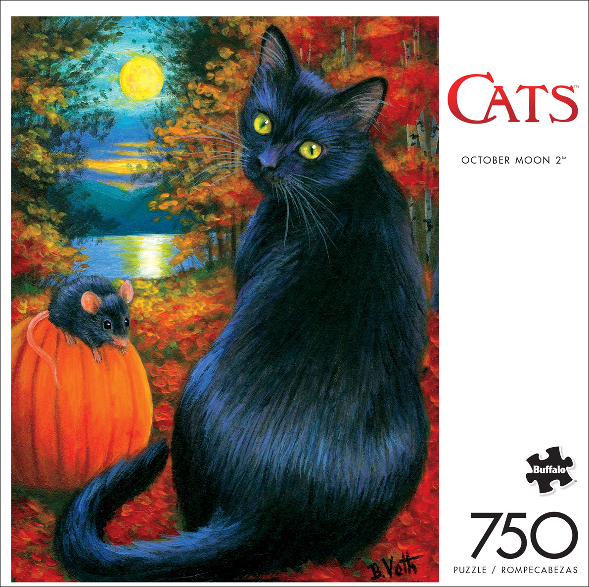 Buffalo Games 750-Piece Cats October Moon 2 Jigsaw Puzzle