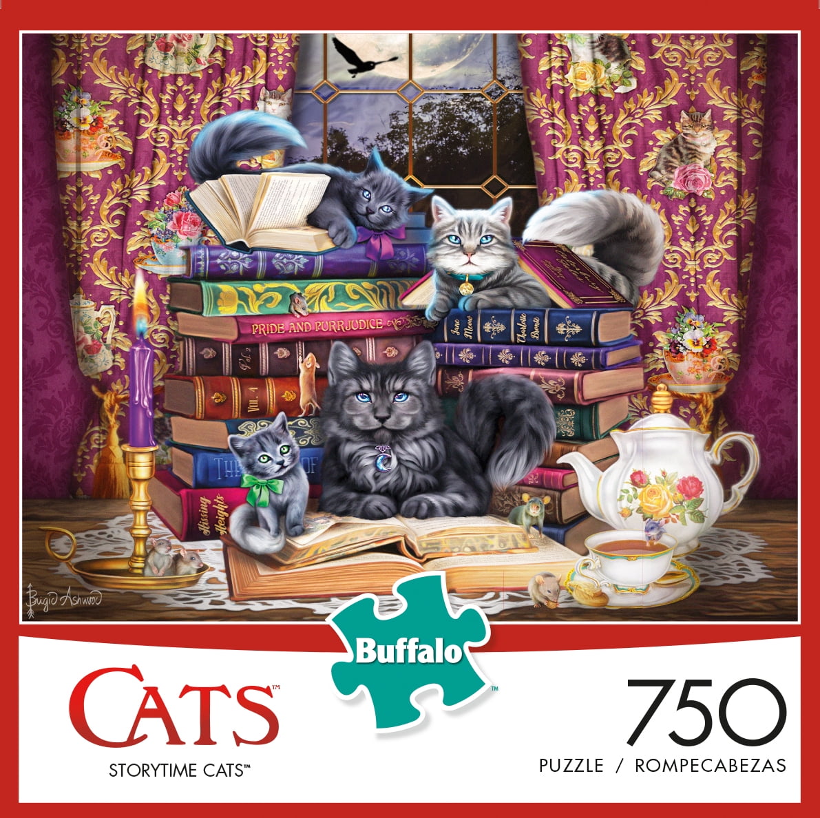 Buffalo Games Cats Series Storytime Cats 750 Piece Jigsaw Puzzle