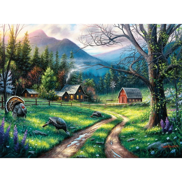 Buffalo Games Charles AIF4 Black Bear Creek Ranch 1000 Piece