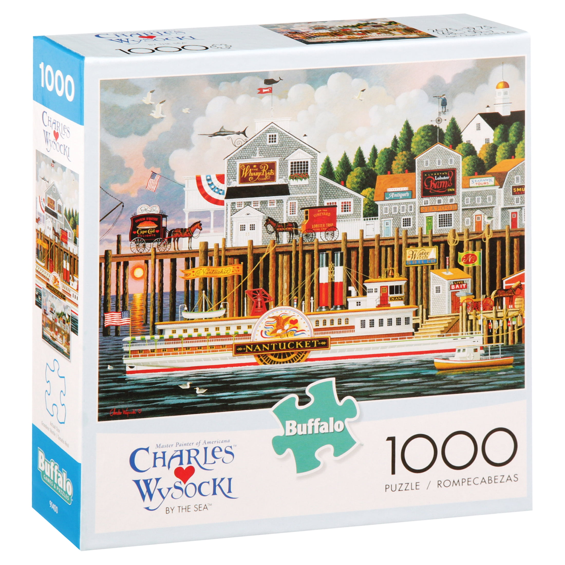 Buffalo Games Charles Wysocki - By The Sea 1000 Pieces Jigsaw Puzzle