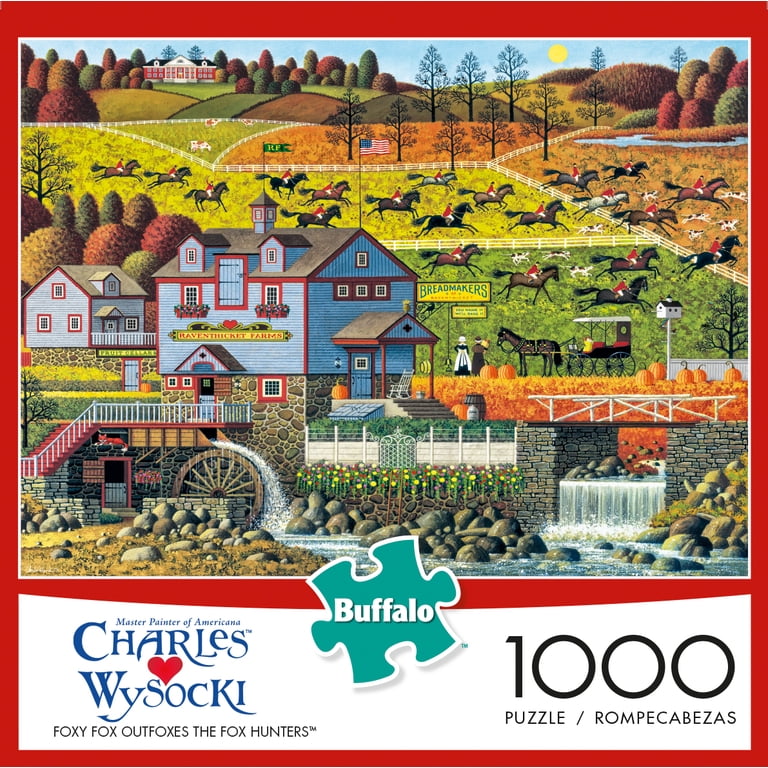 Buffalo Games - Charles Wysocki - Foxy Fox Outsmarts the Fox