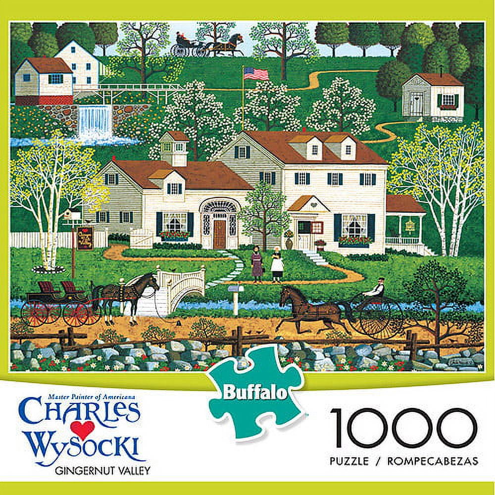 Buffalo Games Charles Wysocki Gingernut Valley Jigsaw Puzzle, 1,000 Pieces