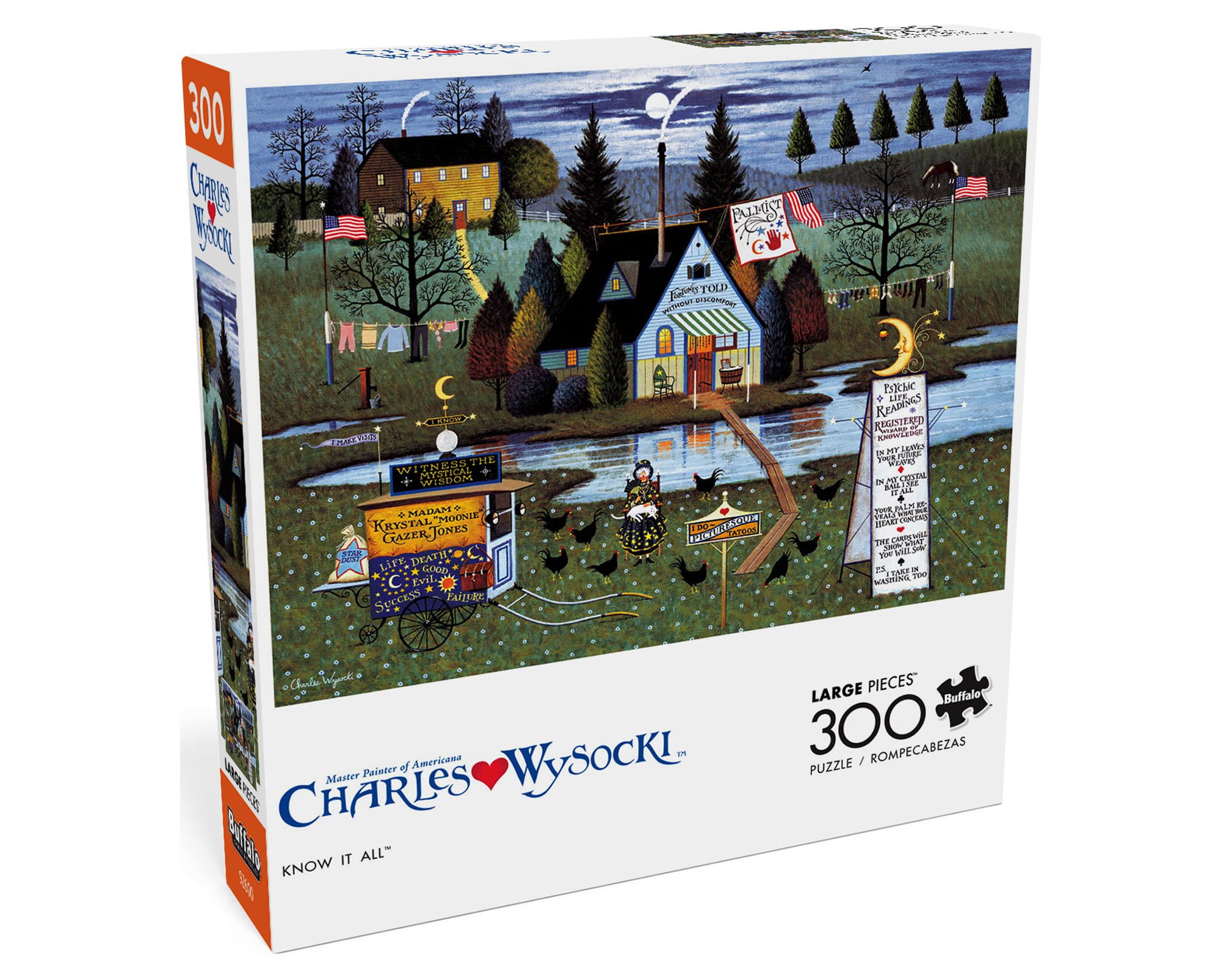 Buffalo Games Charles Wysocki Know It All 300 Piece Interlocking Jigsaw Buffalo Games Charles Wysocki Know It All 300 Piece Interlocking Jigsaw