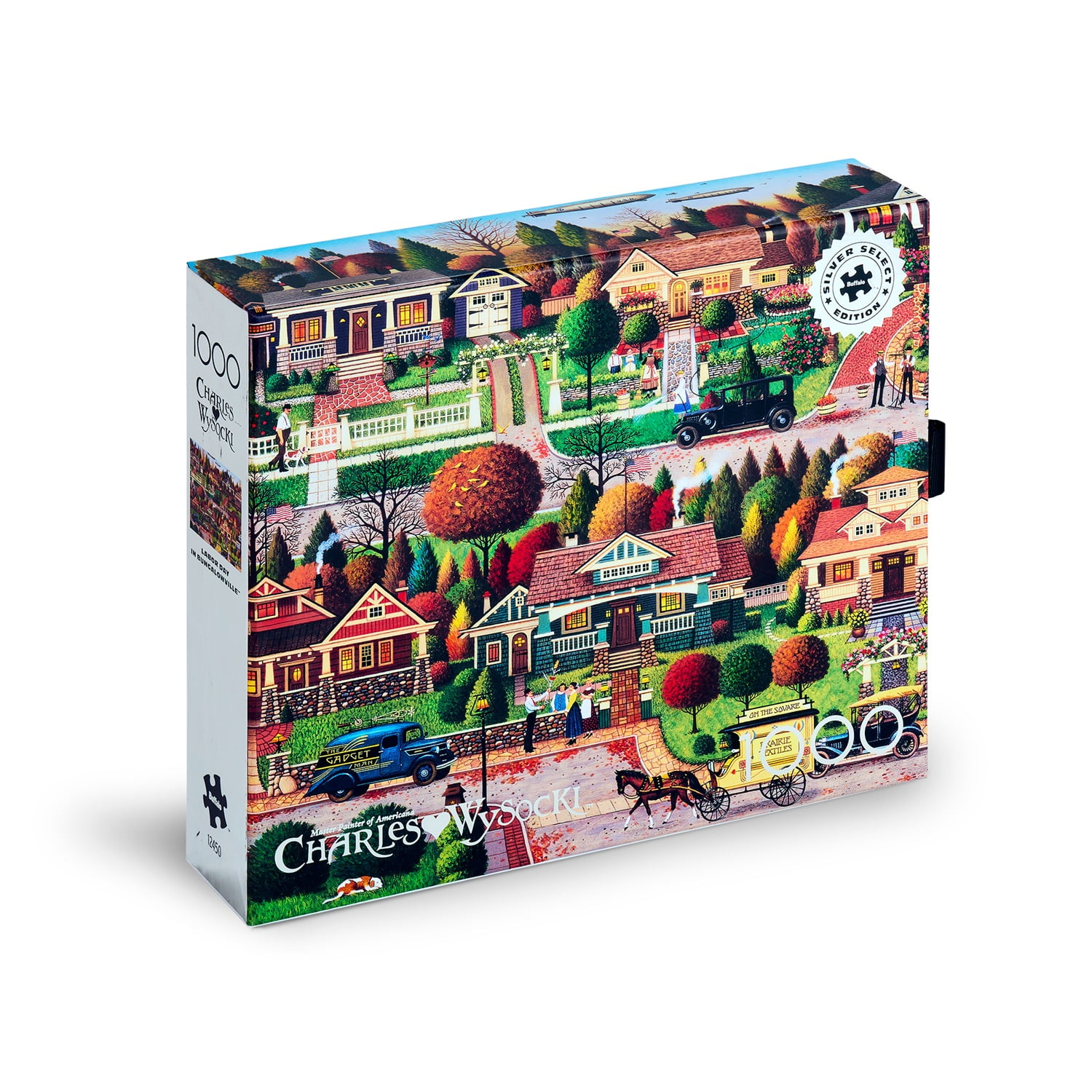 Buffalo Games Charles Wysocki Labor Day in Bungalowville 1000-Piece Interlocking Jigsaw Puzzle for Adults Ages 14+