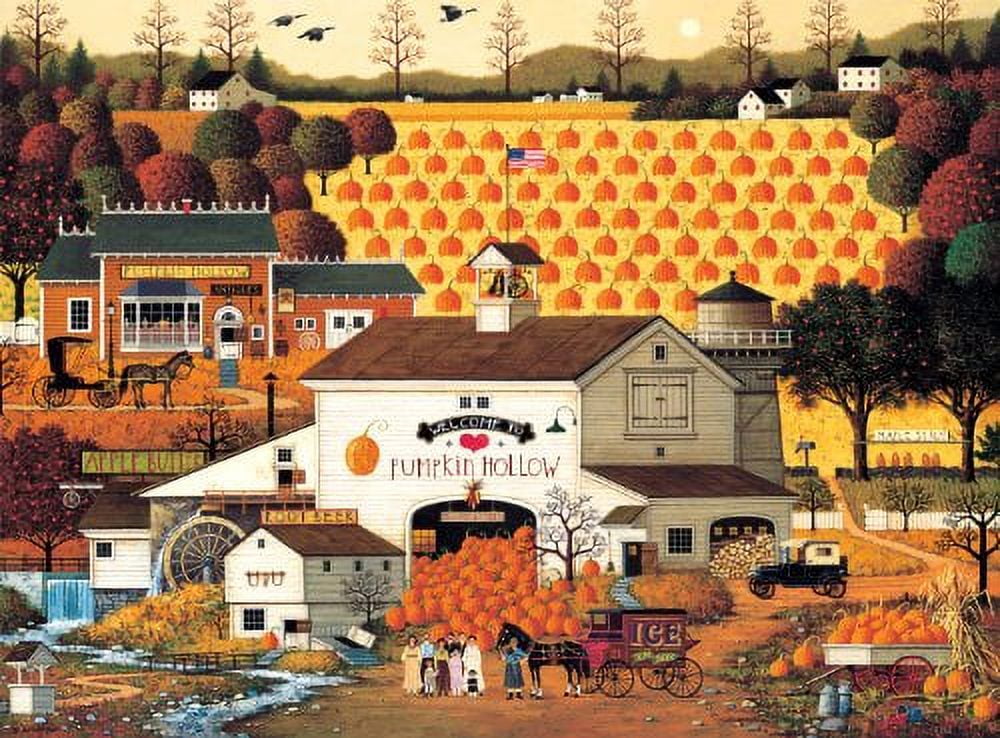 Pumpkin Hollow 1000ピースジグソーパズル Buffalo Games Charles Wysocki Jigsaw Puzzle - 1000 Pieces