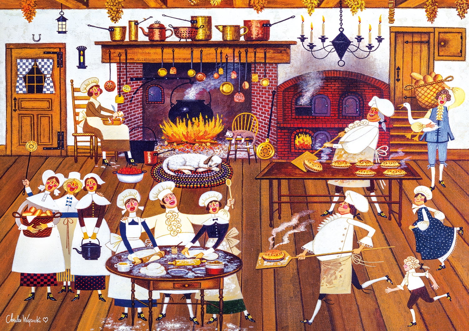 Buffalo Games - Charles Wysocki - Le signore Boccie del vigneto di Martha - Puzzle da 1000 pezzi