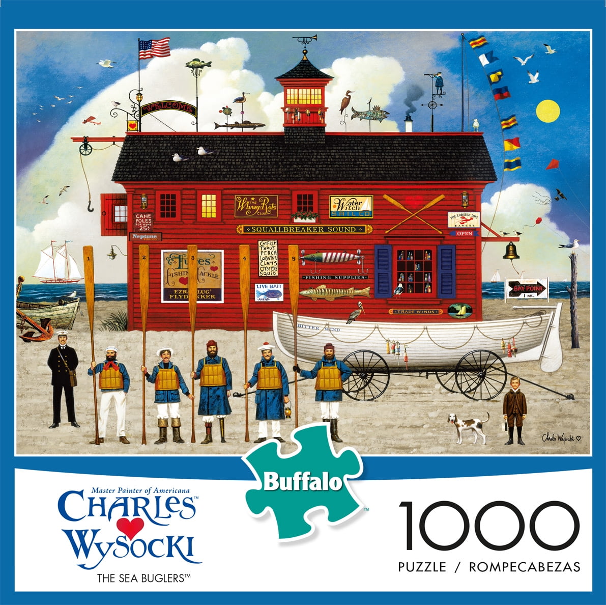 Buffalo Games Charles Wysocki The Sea Buglers 1000 Pieces Jigsaw Puzzle