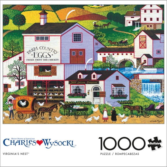 Buffalo Games Charles Wysocki Virginia's Nest 1000 Pieces Jigsaw Puzzle