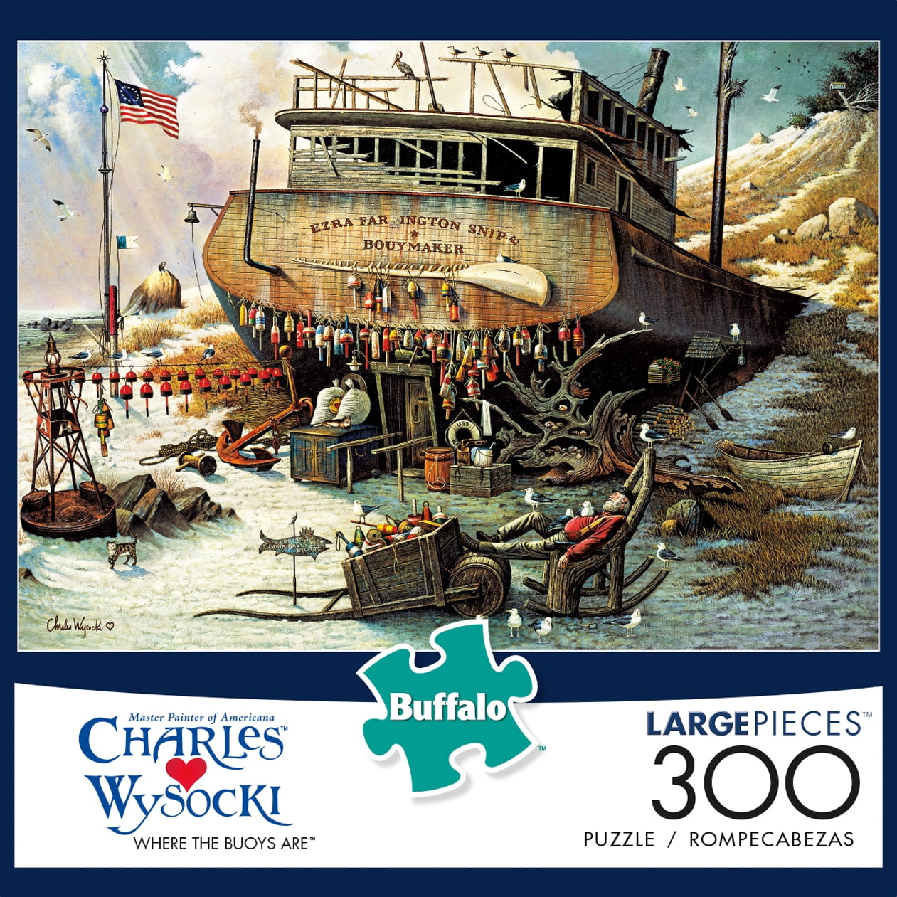 Buffalo Games Charles Wysocki Where The Buoys Are, 300 Piece