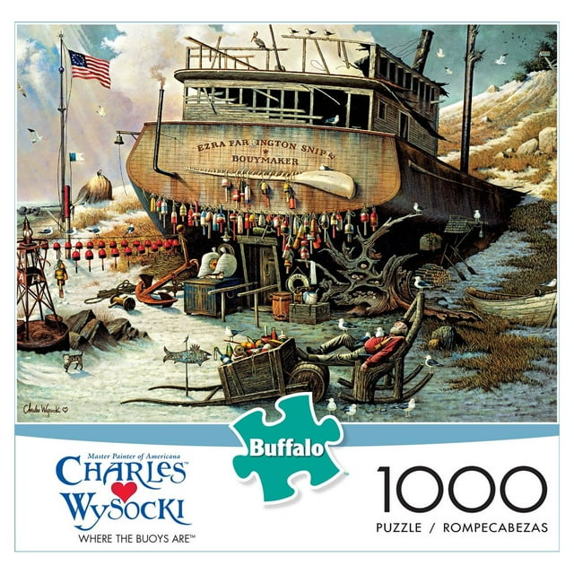 Buffalo Games Charles Wysocki Where the Buoys Are 1000 Pieces Jigsaw ...