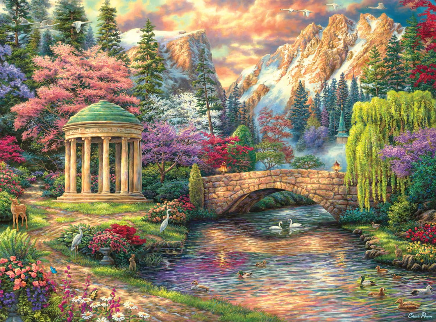Buffalo Games Chuck OIF8 Pinson Peace of The Garden 1000 Piece
