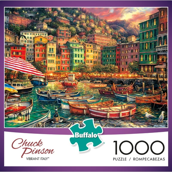 Buffalo Games Chuck Pinson Vibrant Italy Puzzle, 1000 Piece