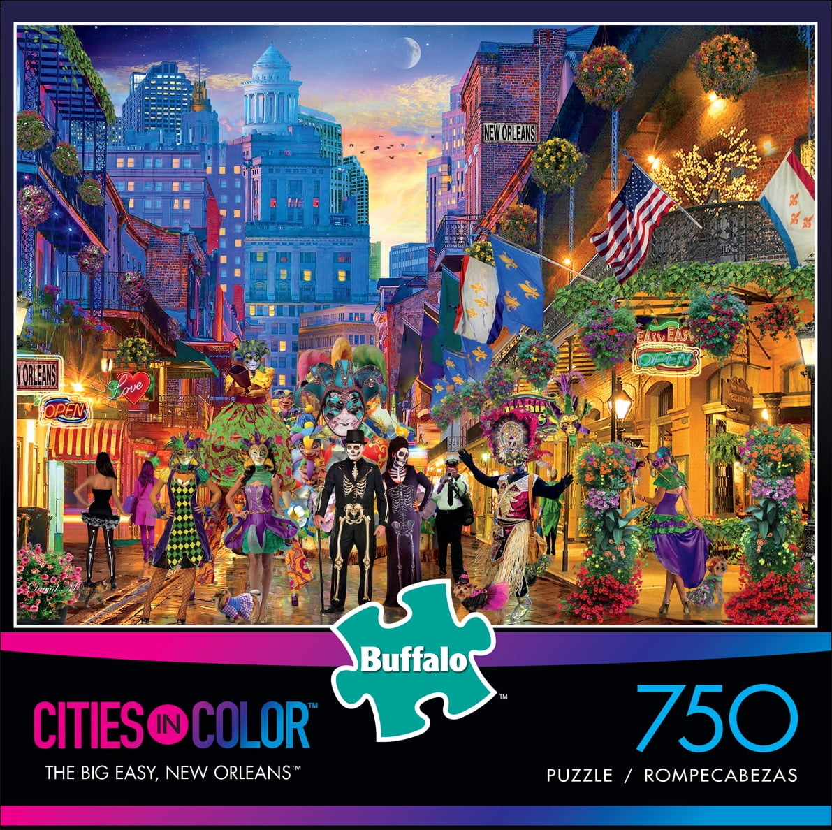 Buffalo Games Cities in Color The Big Easy, New Orleans 750 Pieces - Main Image