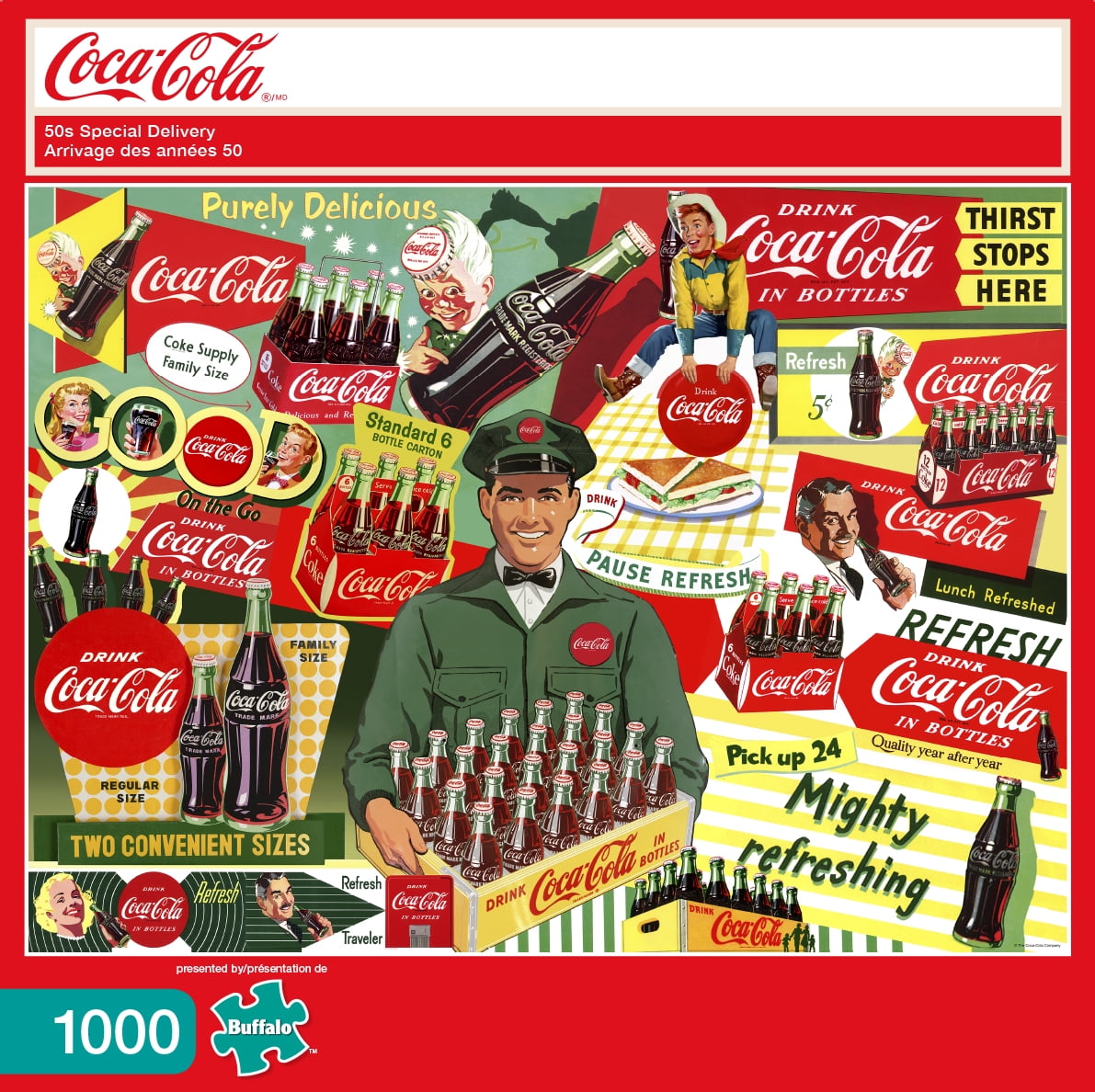 Buffalo Games Coca-Cola 50s Special Delivery 1000 Piece Jigsaw