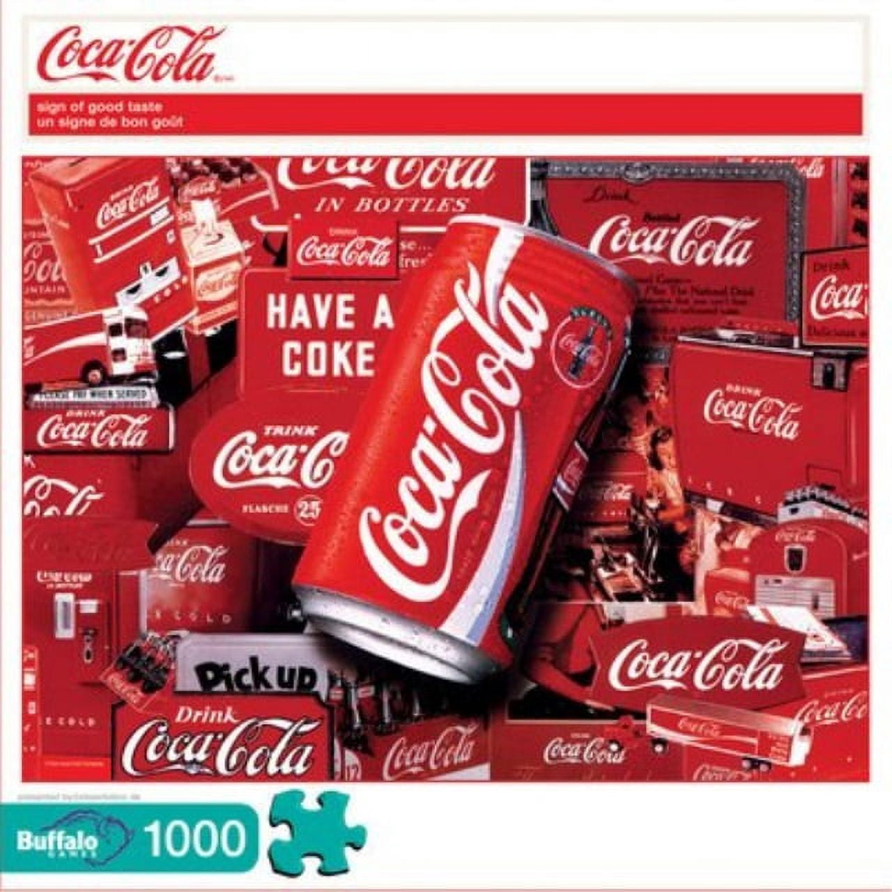 Buffalo Games Coca-Cola Sign of Good Taste Puzzle, 1000 Piece