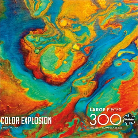 Buffalo Games Color Explosion - Swirl Patina 300 Pieces Jigsaw Puzzle