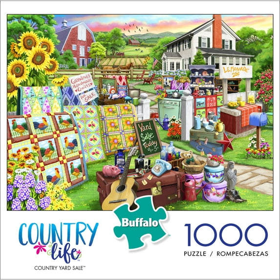 Buffalo Games Country Life Country Yard Sale 1000 Pieces Jigsaw Puzzle