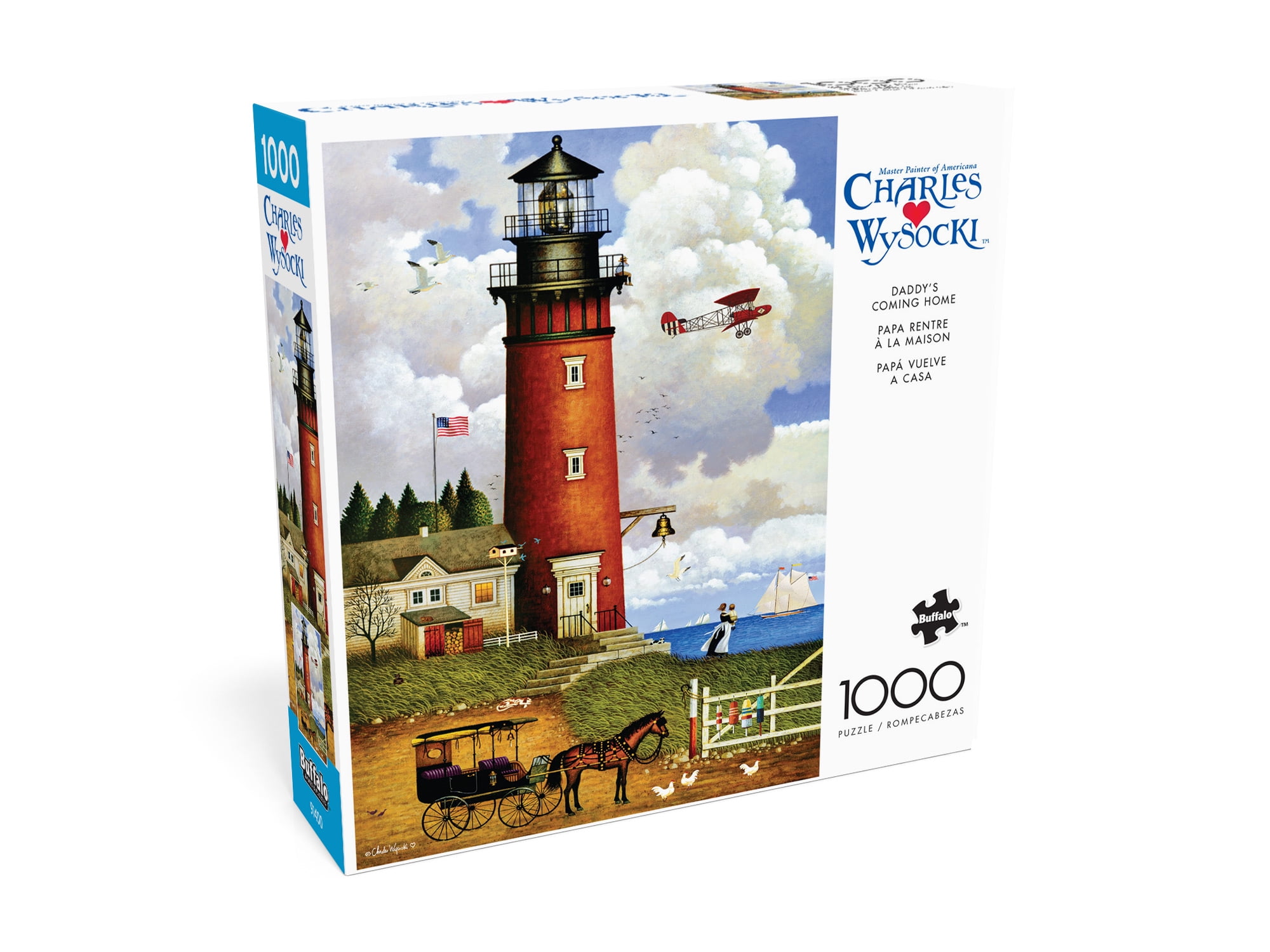 Buffalo Games Daddy's Coming Home 1000-Piece 26.75 x 19.75-Inch Interlocking Jigsaw Puzzle for Adults Ages 14+
