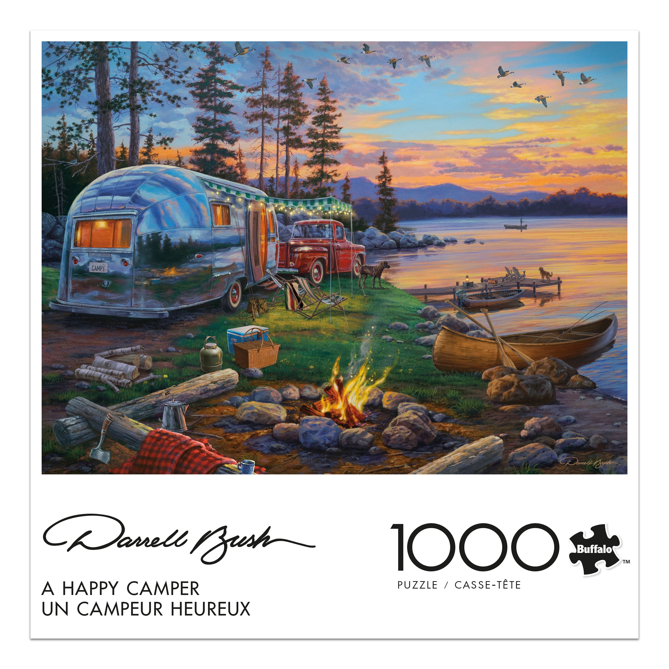 Buffalo Games Darrell Bush A Happy Camper 1000-Piece Interlocking Jigsaw Puzzle for Adults Ages 14+