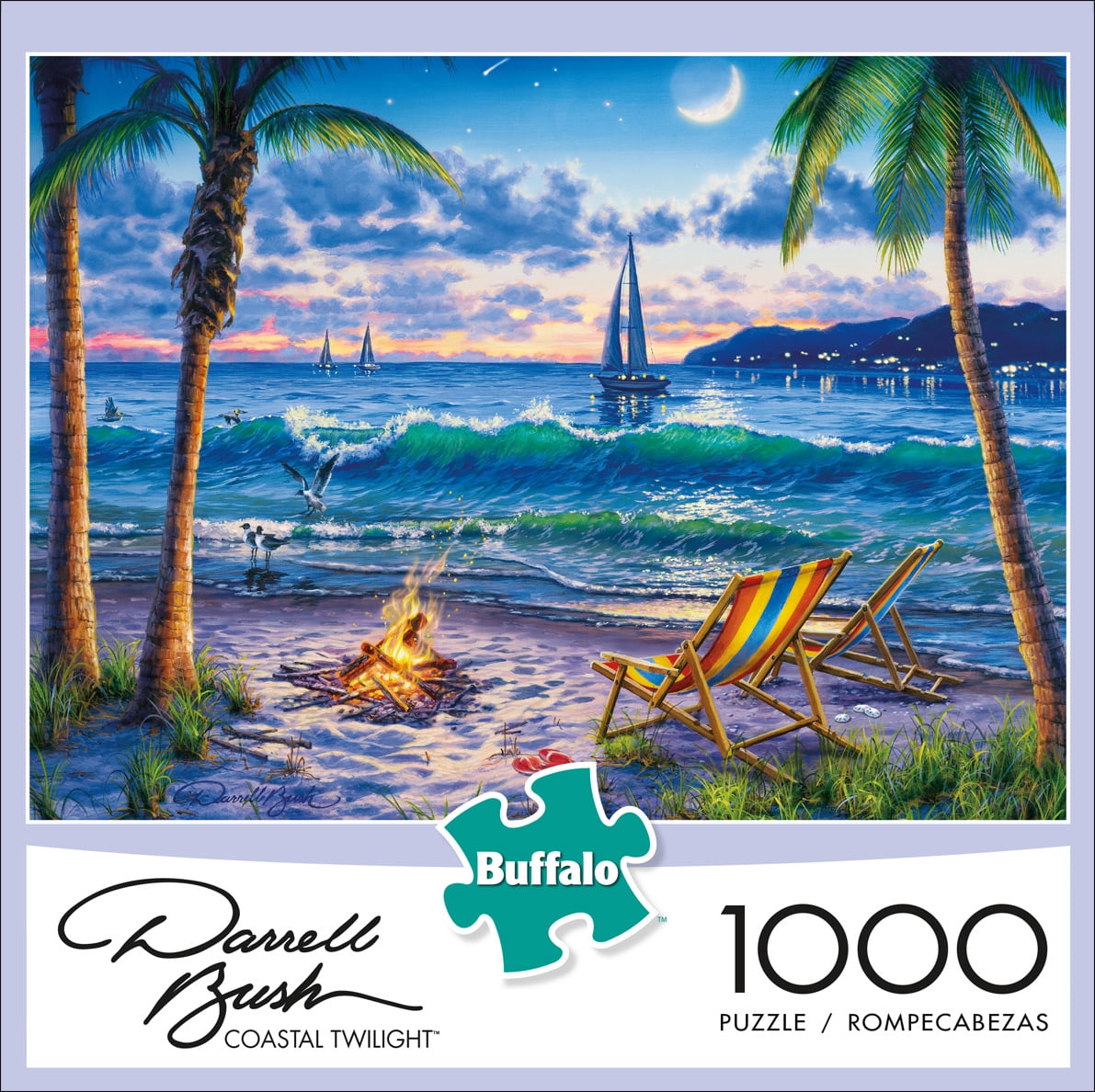 Buffalo Games 1000-Piece Darrell Bush Collection Coastal Twilight Jigsaw Puzzle