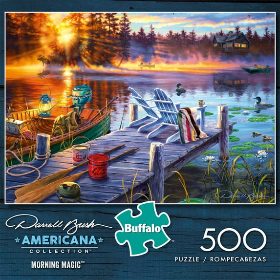 Buffalo Games 500-Piece Darrell Bush Morning Magic Jigsaw Puzzle