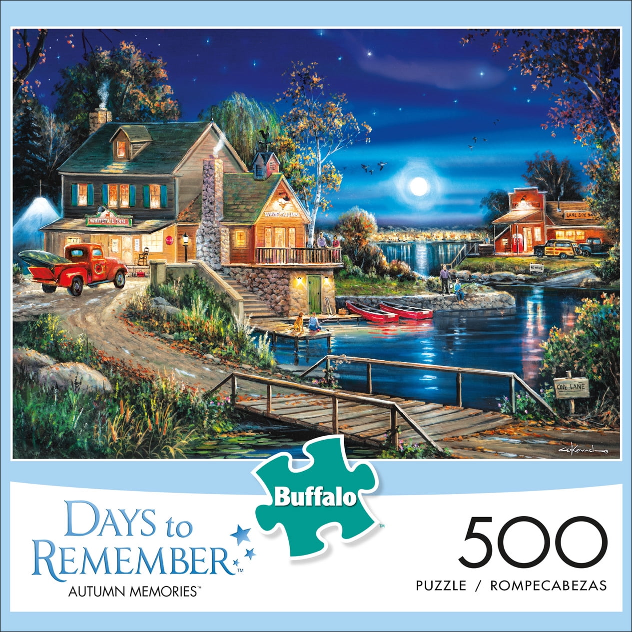 Buffalo Games 500-Piece Days To Remember Collection Autumn Memories Jigsaw Puzzle
