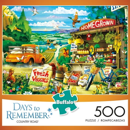 Buffalo Games 500-Piece Days to Remember Collection Country Road Jigsaw Puzzle