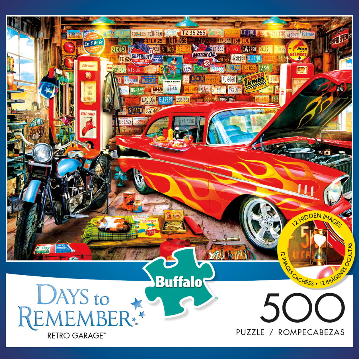 Buffalo Games Days to Remember Retro Garage Puzzle, 500 Piece - image 1 of 2