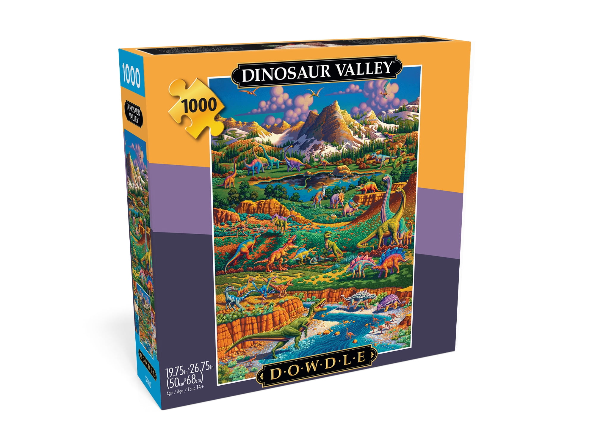 Buffalo Games Dinosaur Valley 1000-Piece 26.75 x 19.75-Inch Interlocking Jigsaw Puzzle for Adults Ages 14+