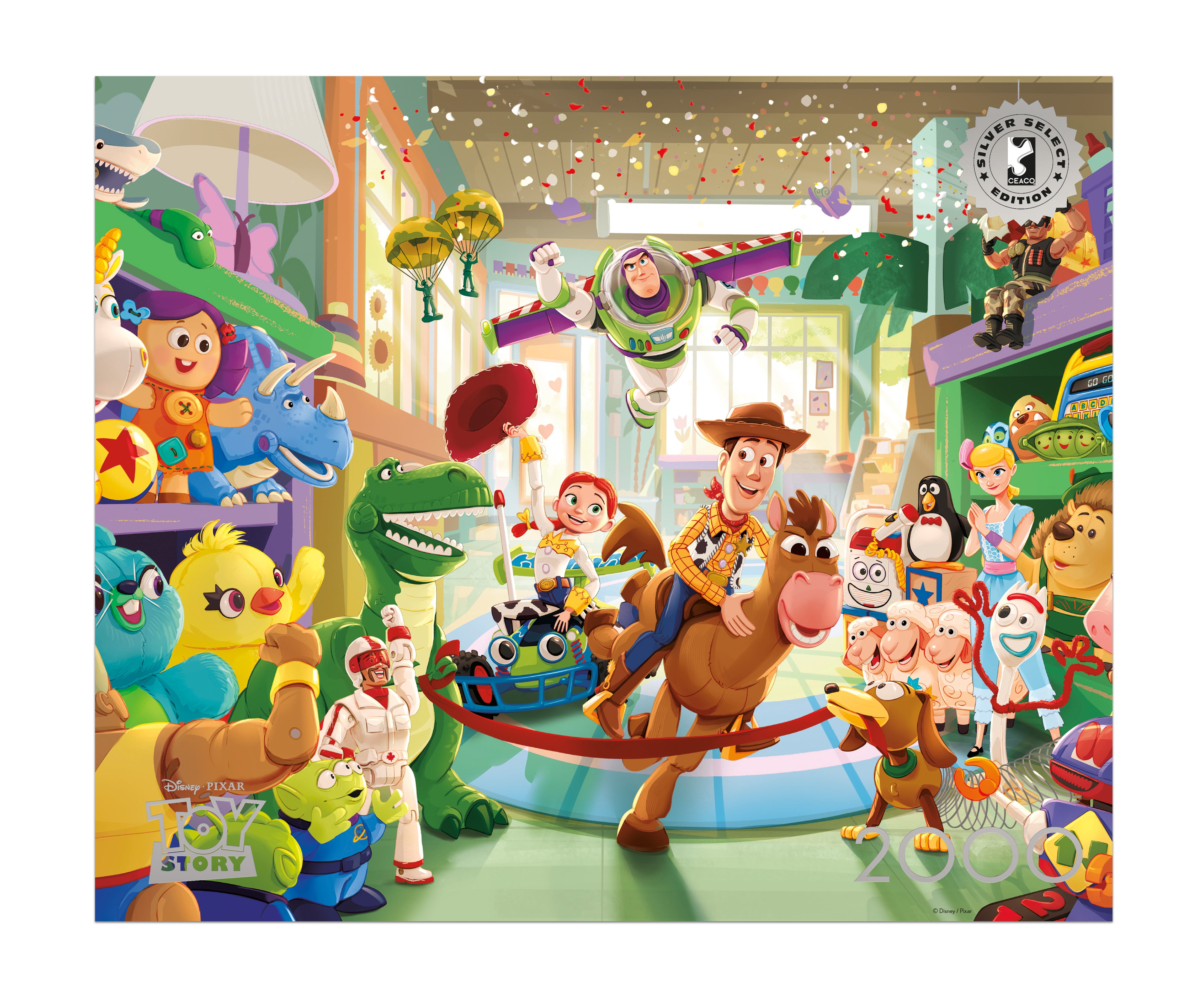 Buffalo Games Disney Pixar Toy Story Giddy Up 2000-Piece Interlocking Jigsaw Puzzle for Adults Ages 14+