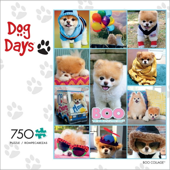 Buffalo Games Dog Days Boo Collage 750 Pieces Jigsaw Puzzle