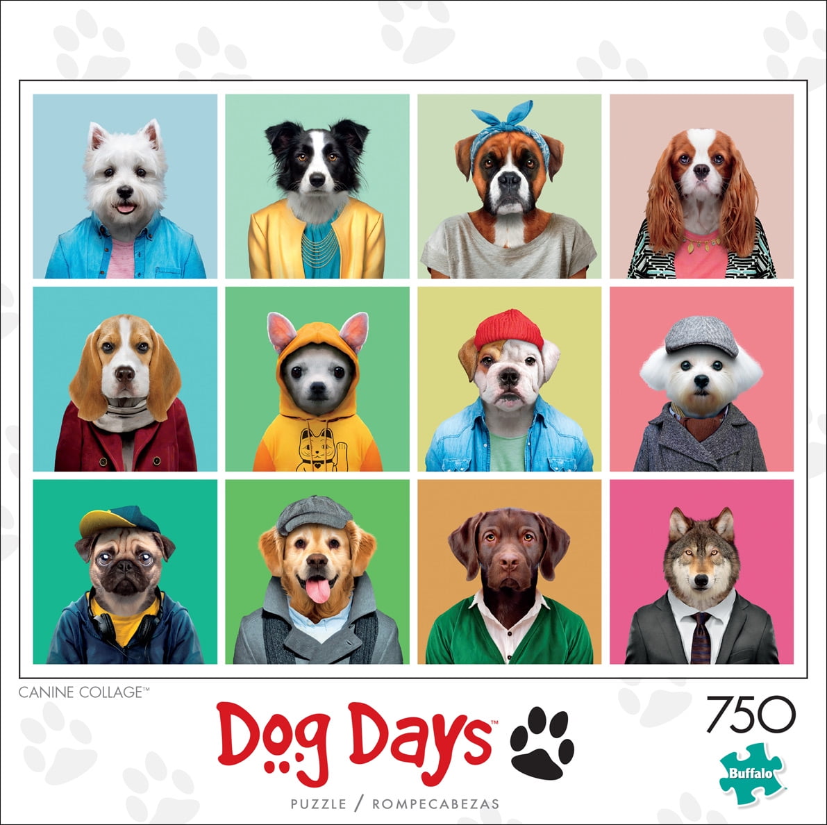 Buffalo Games - Dog Days - Canine Collage - 750 Piece Jigsaw Puzzle