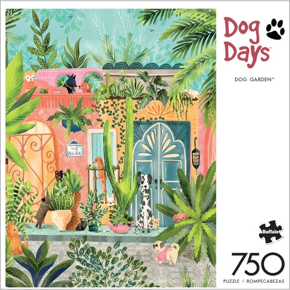 Buffalo Games Dog Days - Dog Garden 750 Pieces Jigsaw Puzzle