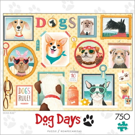 Buffalo Games - Dog Days - Dogs Rule - 750 Piece Jigsaw Puzzle