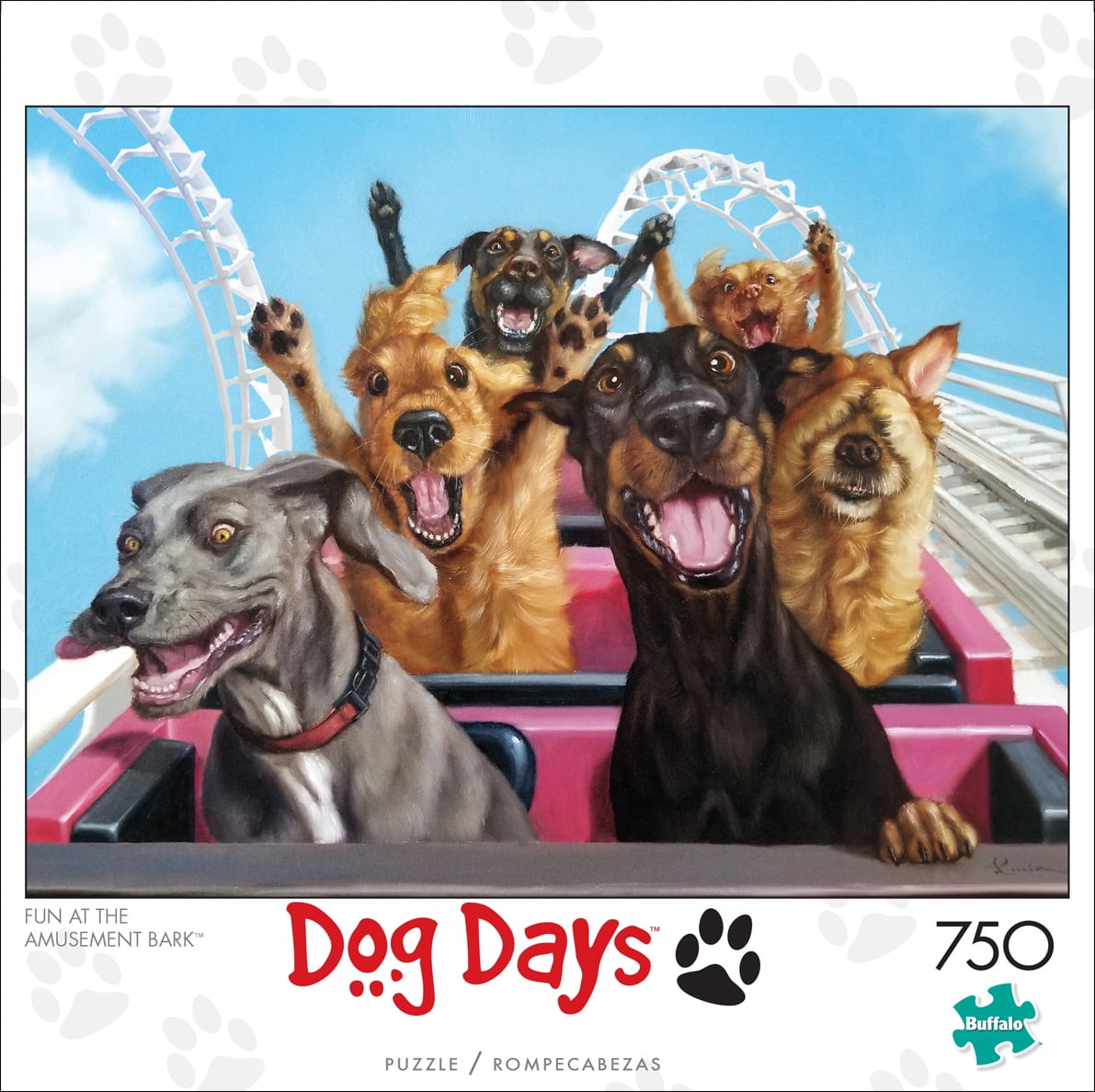 Buffalo Games - Dog Days - Fun at the Amusement Bark - 750 Piece Jigsaw Puzzle