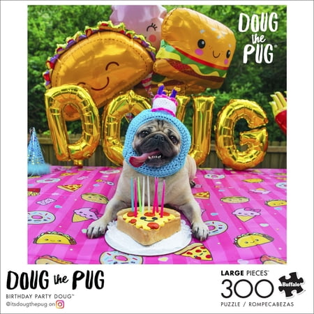 Buffalo Games Doug the Pug Birthday Party Doug 300 Piece Jigsaw Puzzle