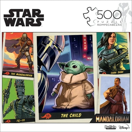 Buffalo Games Entertainment Star Wars - Baby Yoda Trading Cards 500 Pieces Jigsaw Puzzle