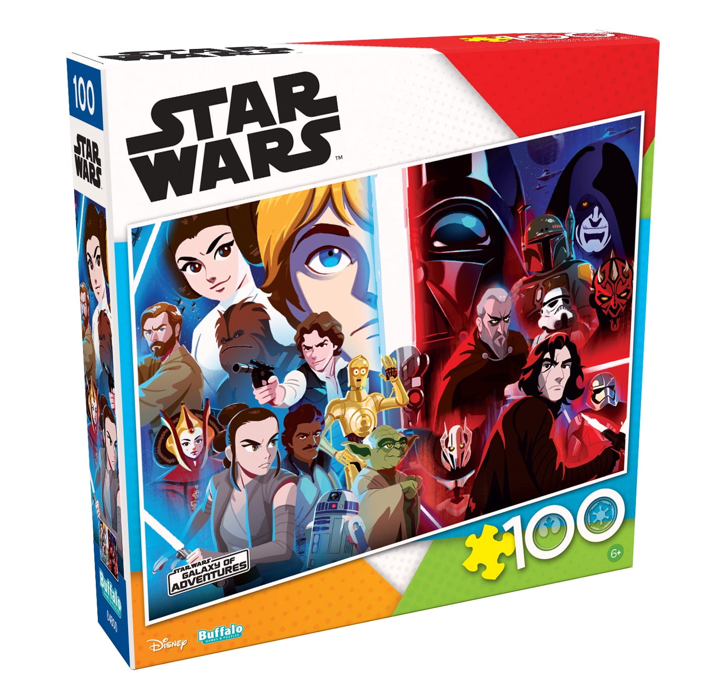 Buffalo Games - Entertainment - Star Wars Light Vs. Dark - 100 Piece Jigsaw Puzzle