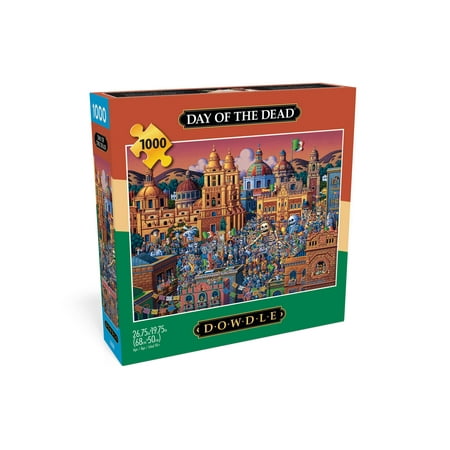 Buffalo Games Eric Dowdle Day of the Dead 1000-Piece 26.75 x 19.75-inch Interlocking Jigsaw Puzzle for Adults Ages 14+