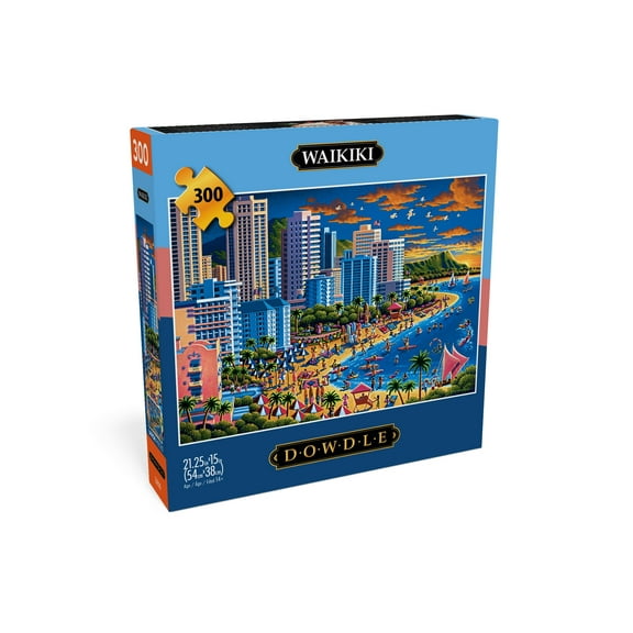 Buffalo Games Eric Dowdle Waikiki 300-Piece Interlocking Jigsaw Puzzle for Adults Ages 14+