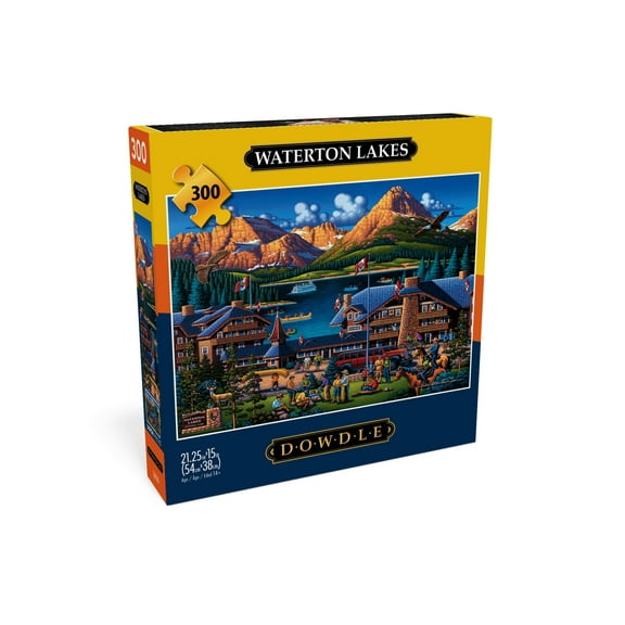 Buffalo Games Eric Dowdle Waterton Lakes National Park 300-Piece Interlocking Jigsaw Puzzle for Adults Ages 14+