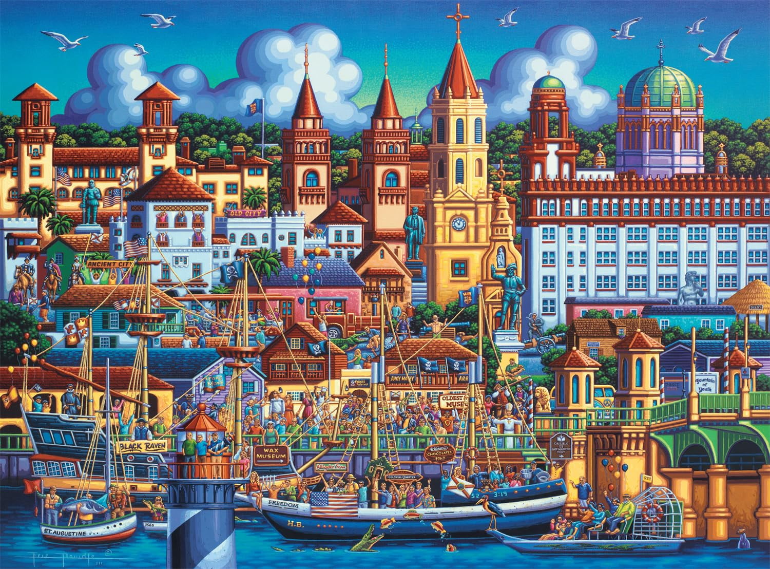 Buffalo Games Eric STF9 Dowdle St. Augustine 1000 Piece Jigsaw