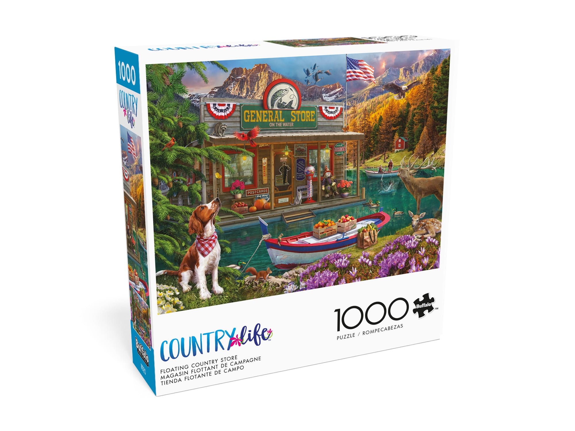 Buffalo Games Floating Country Store 1000-Piece 26.75 x 19.75-Inch Interlocking Jigsaw Puzzle for Adults Ages 14+