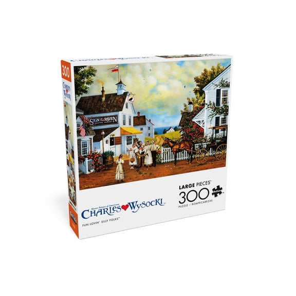 Buffalo Games Fun Lovin' Silly Folks 300-Piece 21.25 x 15-Inch Interlocking Jigsaw Puzzle for Adults Ages 14+