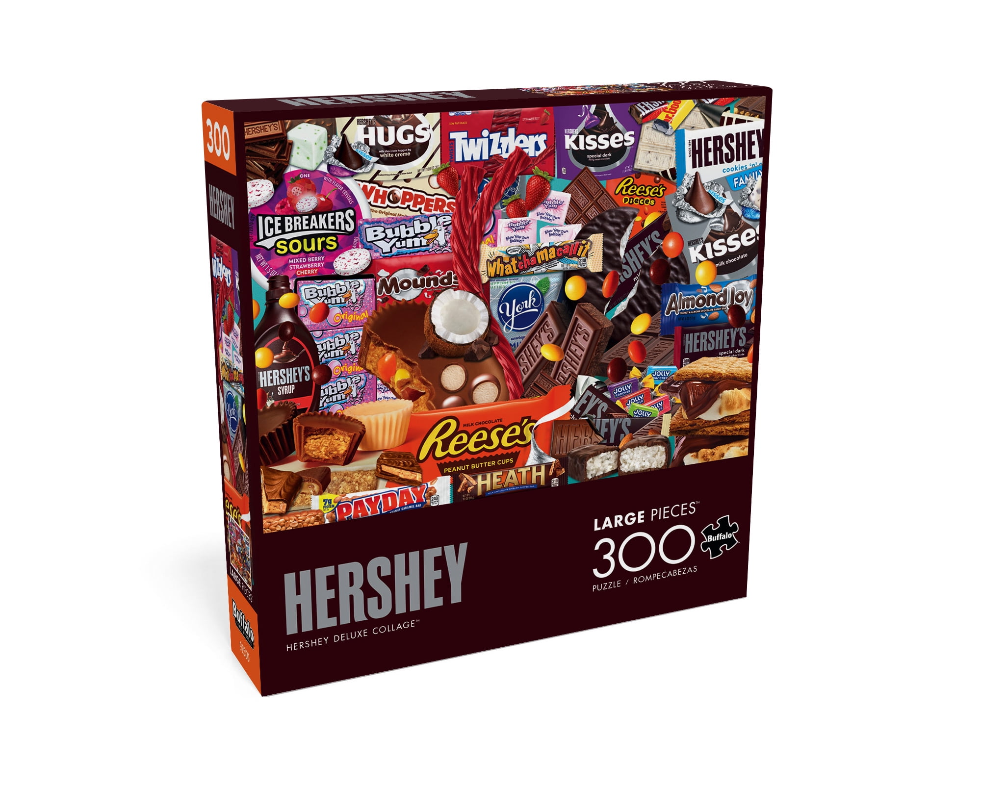 Buffalo Games Hershey Deluxe Collage 300-Piece 21.25 x 15-Inch Interlocking Jigsaw Puzzle for Adults Ages 14+