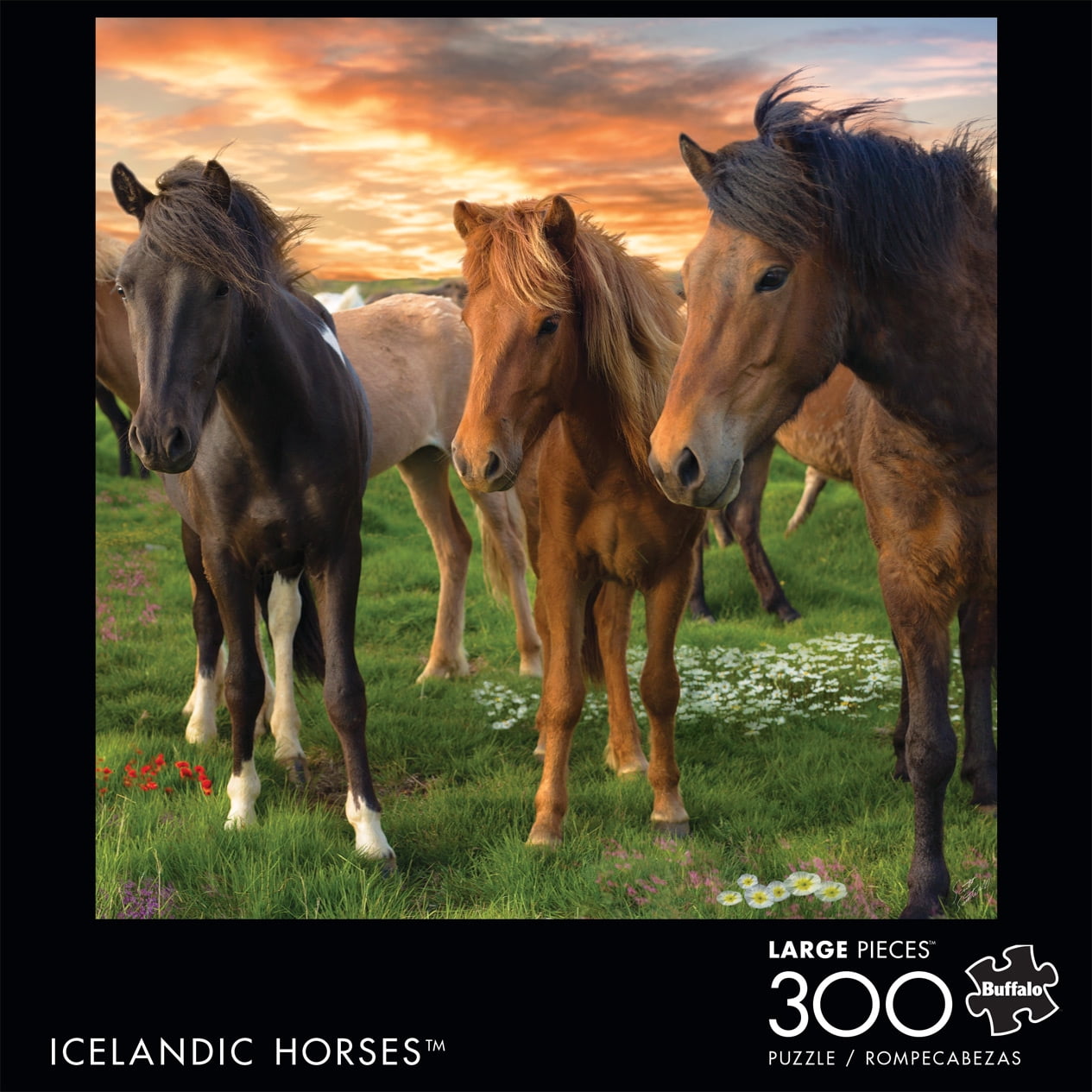 Buffalo Games Icelandic Horses - 300 Pieces Jigsaw Puzzle